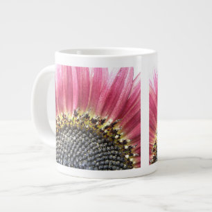 Schöne rosa Sonnenblume Tasse