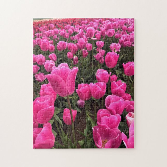 Schöne rosa Tulips, Oregon Puzzle (Vertikal)