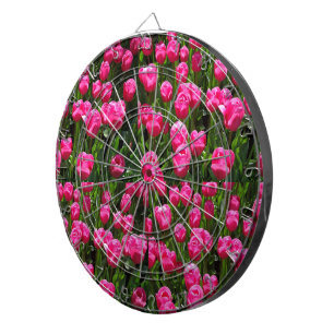 SCHÖNE ROSA TULPEN DARTSCHEIBE