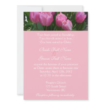 Schöne rosa Tulpenblumen christliche Hochzeit