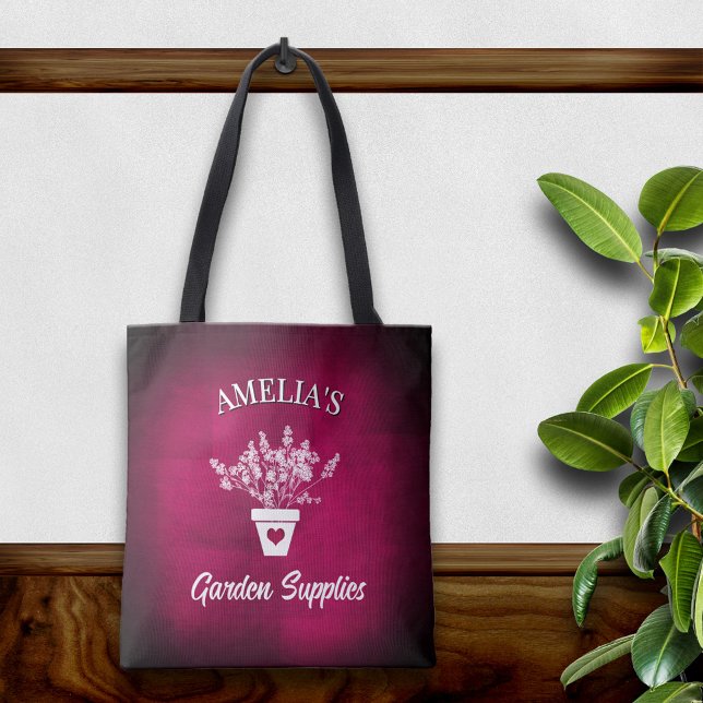 Schöne rosa und florale personalisierte Tasche (Von Creator hochgeladen)