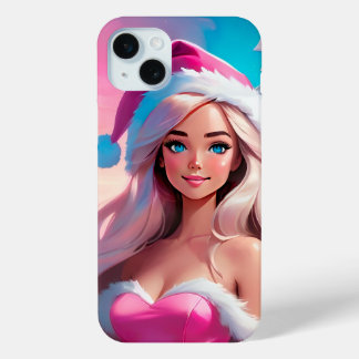 Schöne rosa Weihnachtsgirl 01 Case-Mate iPhone Hülle