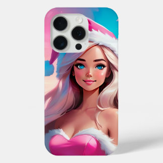 Schöne rosa Weihnachtsgirl 01 Case-Mate iPhone Hülle