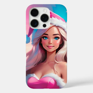Schöne rosa Weihnachtsgirl 01 iPhone 16 Pro Hülle