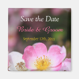 schöne rosa wilde Rose Blume Hochzeit speichern da Magnet