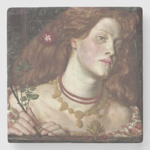 Schöne Rosamund (Elegante und schöne rothaarige Fr Steinuntersetzer