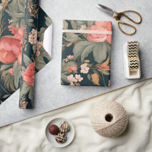 Schöne Rose Blume Geschenkpapier