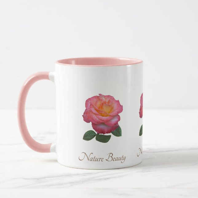 Schöne Rose Blume Tasse (Links)