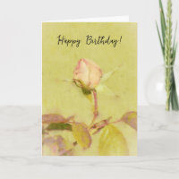 Schöne Rose Bucht Blume Art Geburtstag Karte