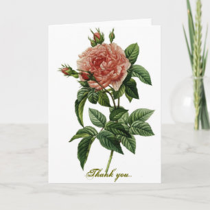 Schöne Rose Dankeskarte