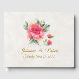 Schöne Rose Garden Budget Hochzeit Gästebuch