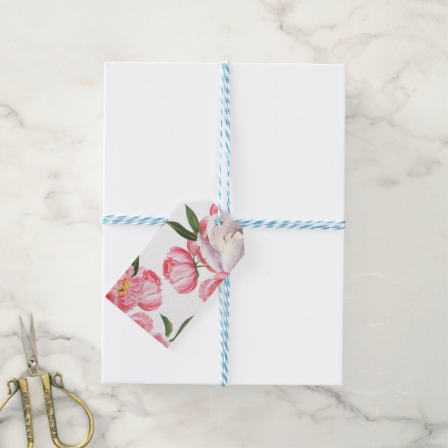 Schöne Rose Geschenkanhänger (Mit Garn)