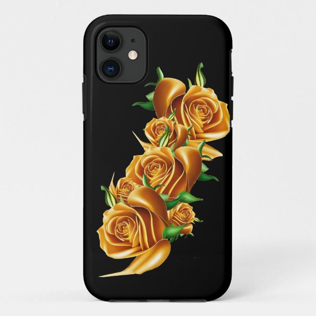 Schöne Rose Gold Blume Case-Mate iPhone Hülle (Rückseite)