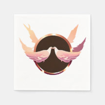 Schöne Rose Gold Liebe Tauben