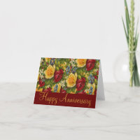 Schöne Rose Grußkarte zum Jubiläum