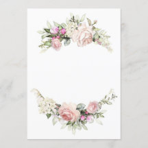 Schöne Rose Hochzeitsvorlage