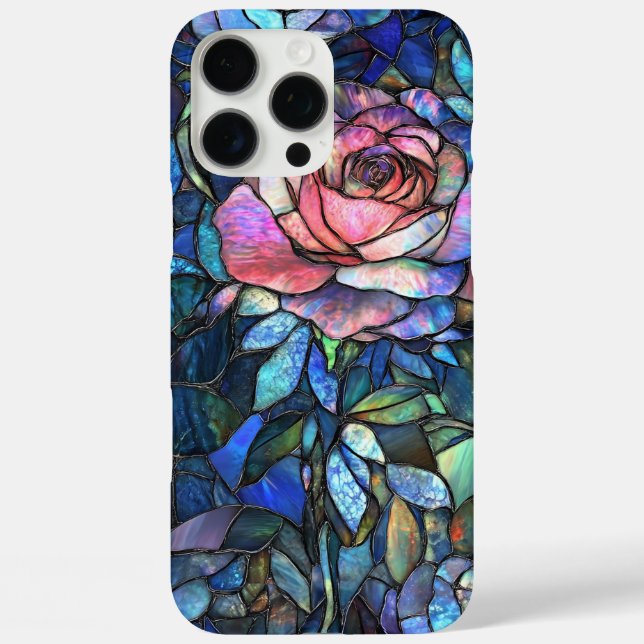 Schöne Rose Imitats gesteinigt Glas Design Case-Mate iPhone Hülle (Rückseite)