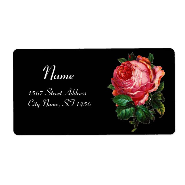 SCHÖNE ROSE IN SCHWARZ (Vorne)