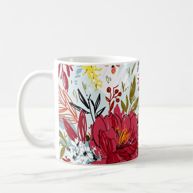 Schöne Rose Kaffeetasse (Links)