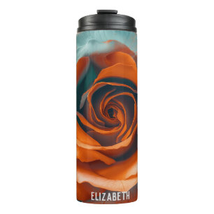 Schöne Rose Moderne Tag Personalisiert Thermosbecher