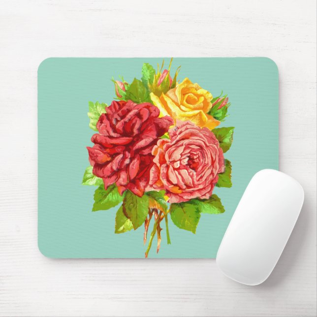 Schöne Rose Mousepad (Mit Mouse)