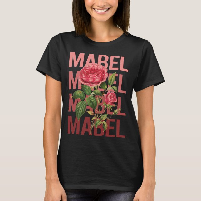 Schöne Rose - Name des Markennamens T-Shirt (Vorderseite)