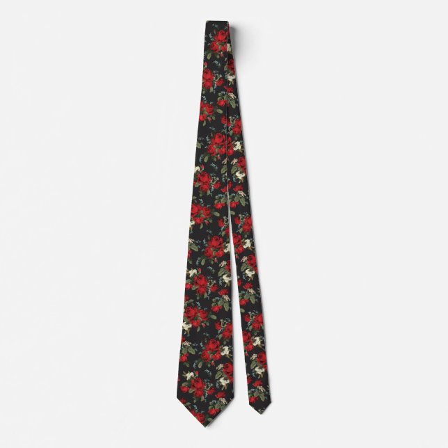 Schöne Rose Neck Tie Krawatte (Vorderseite)