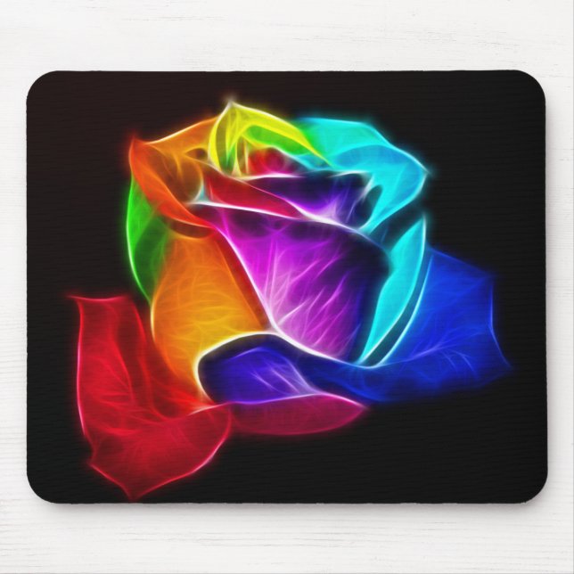 Schöne Rose von Farben 5 Mousepad (Vorne)