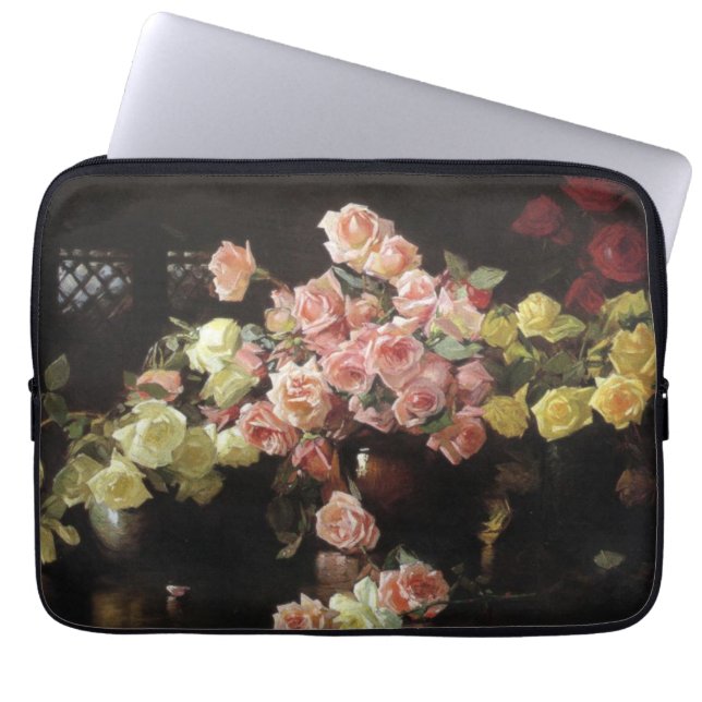 Schöne Rose (von Joseph DeCamp) Laptopschutzhülle (Vorderseite)