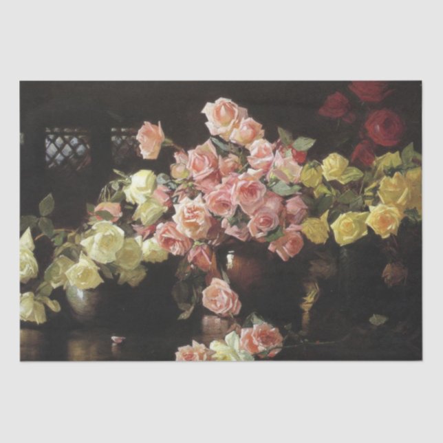 Schöne Rose (von Joseph DeCamp) Seidenpapier (Vorderseite)