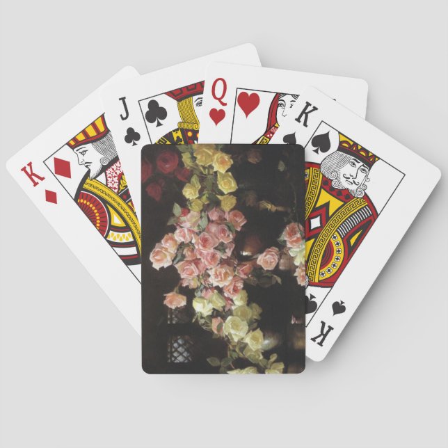 Schöne Rose (von Joseph DeCamp) Spielkarten (Rückseite)