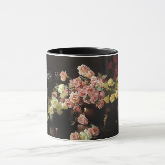Schöne Rose (von Joseph DeCamp) Tasse (Zentrum)
