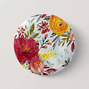 Schöne Rosen Button