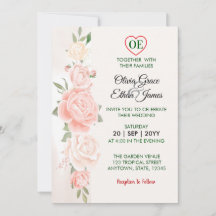 Schöne Rosen Florale Hochzeit