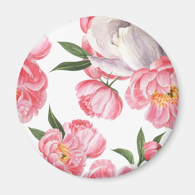 Schöne Rosen Magnet (Vorne)