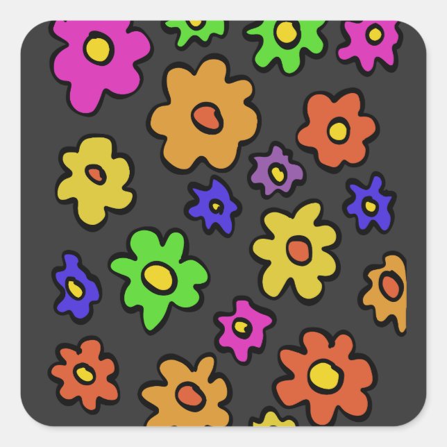 schöne Rosen Quadratischer Aufkleber (Vorderseite)