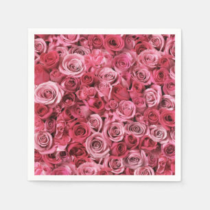 Schöne Rosen Serviette