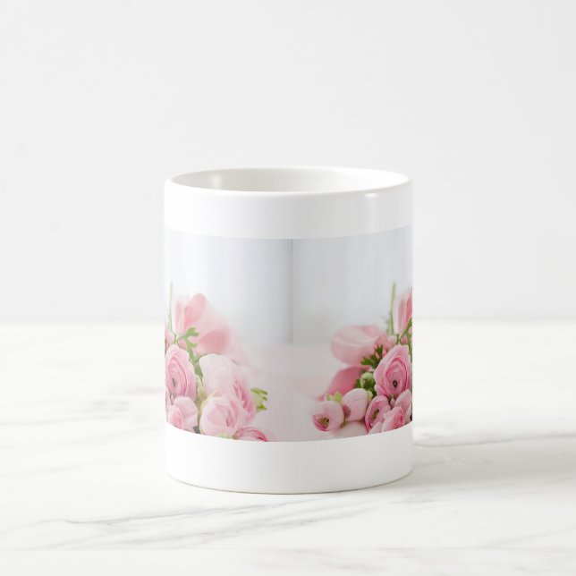 Schöne Rosenblüte Blume Kaffeetasse (Mittel)