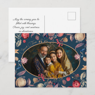 Schöne ✡️ Rosh Hashanah mit Foto Postkarte