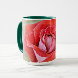 Schöne Rot-Rosa-Tasse-Cup Tasse