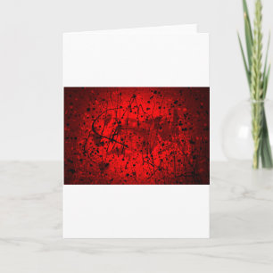 Schöne rote abstrakte Kunst-Spritzer Feiertagskarte