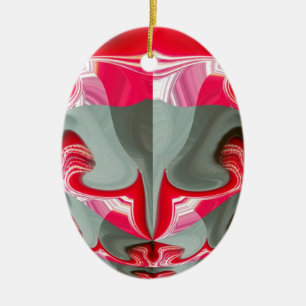 Schöne rote Asche graue geometrische Motiv-Kunstge Keramik Ornament