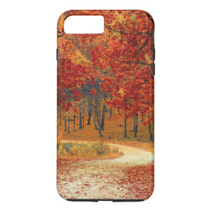 Schöne rote Blätterbäume Case-Mate iPhone Hülle