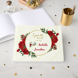 schöne rote Blume Gästebuch