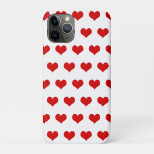 Schöne rote Herzen, weiß gedruckt Case-Mate iPhone Hülle
