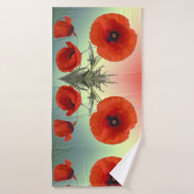 Schöne rote Mohnblumen