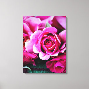 Schöne rote Rose Foto Leinwanddruck