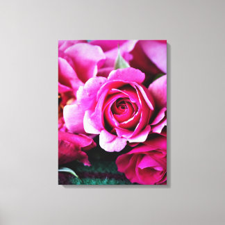 Schöne rote Rose Foto Leinwanddruck