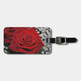 Schöne Rote Rose Gepäckanhänger