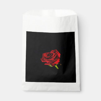 Schöne rote Rose Geschenktütchen